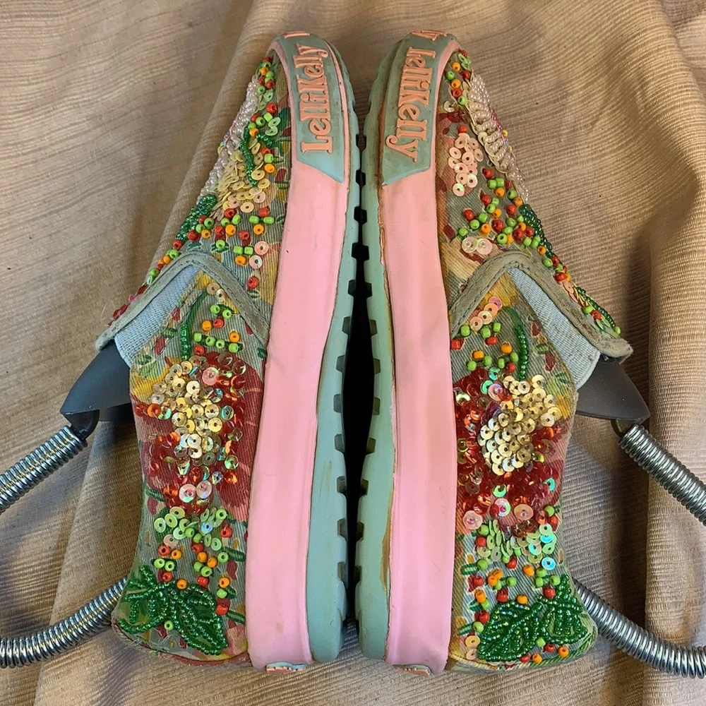 Lli Kelly richly embroidered loafers preloved